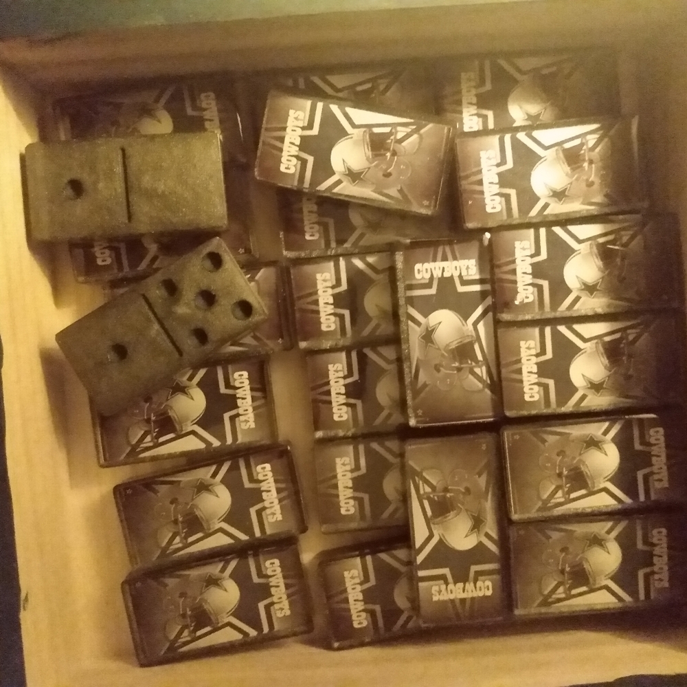 Custom made Dallas Cowboys dominoes